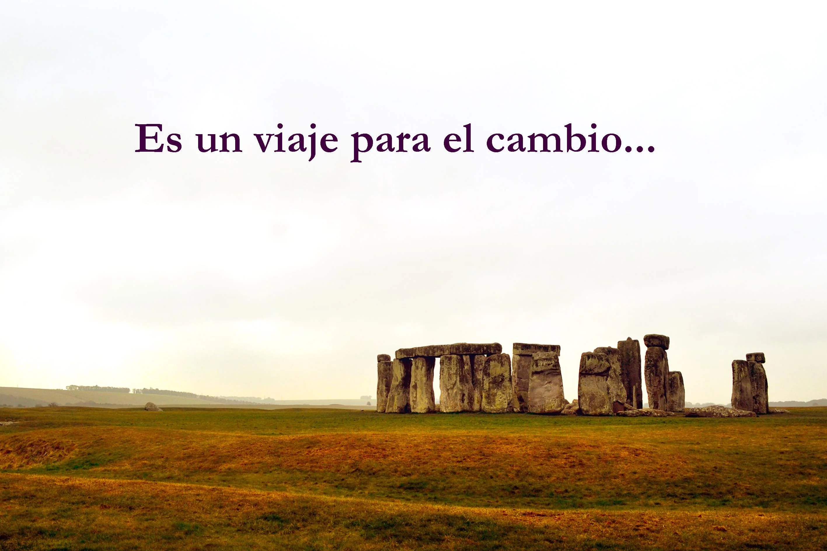 es un viaje para el cambio